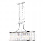 Victoria - Crystal & Polished Chrome 5 Light over Island Fitting Victoria - Crystal & Polished Chrome 5 Light over Island Fitting