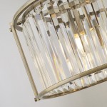 Victoria - Antique Brass 5 Light over Island Fitting with Crystal Victoria - Antique Brass 5 Light over Island Fitting with Crystal