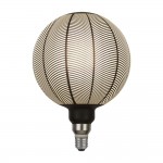 Searchlight - E27 Dimmable Black Pattern Big Globe Bulb 4W - 100 lm