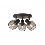 Meshy - Black 3 Round Spotlights