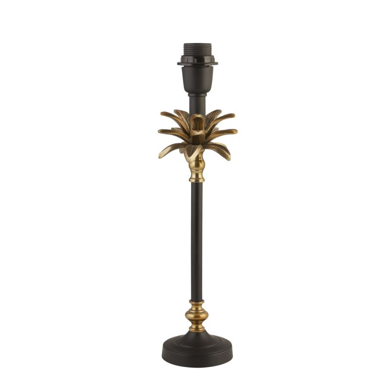 Searchlight-81210BK - Palm - Base Only - Black & Antique Brass Table Lamp