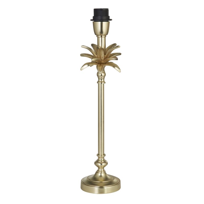 Searchlight-81210SB - Palm - Base Only - Satin Brass Table Lamp