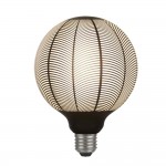 Searchlight - E27 Dimmable Black Pattern Small Globe Bulb 4W - 100 lm