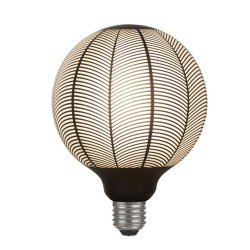 Searchlight - E27 Dimmable Black Pattern Small Globe Bulb 4W - 100 lm