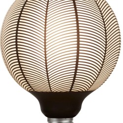 Searchlight - E27 Dimmable Black Pattern Small Globe Bulb 4W - 100 lm