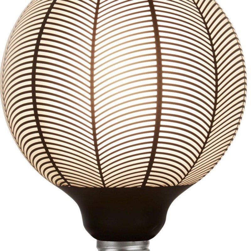 Searchlight-81250BK - Searchlight - E27 Dimmable Black Pattern Small Globe Bulb 4W - 100 lm