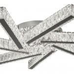 Clover - Chrome 7 Light LED Flush with Crystal