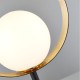 Searchlight-8141BGO - Orbital - Opal Glass Shade & Black, Gold Leaf Table Lamp