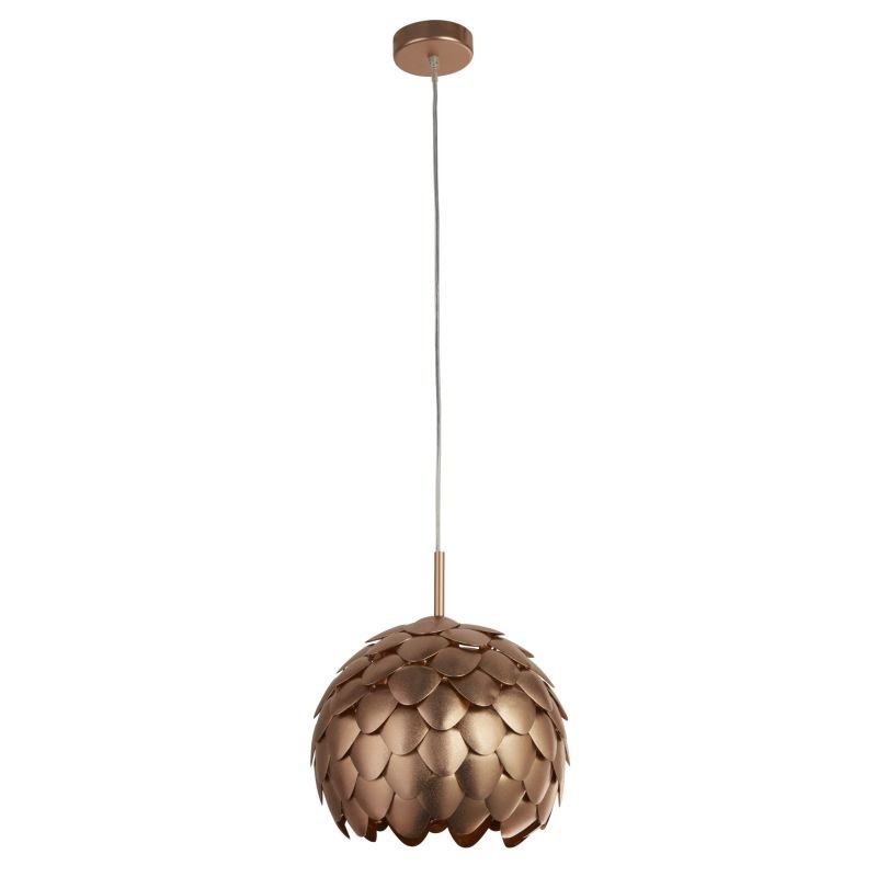 Ceiling Lights - Artichoke - Metallic Copper 1 Light Hanging Pendant Searchlight-8190CU - Artichoke - Metallic Copper 1 Light Hanging Pendant