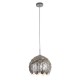 Ceiling Lights - Artichoke - Silver Metal 1 Light Hanging Pendant Searchlight-8190SI - Artichoke - Silver Metal 1 Light Hanging Pendant