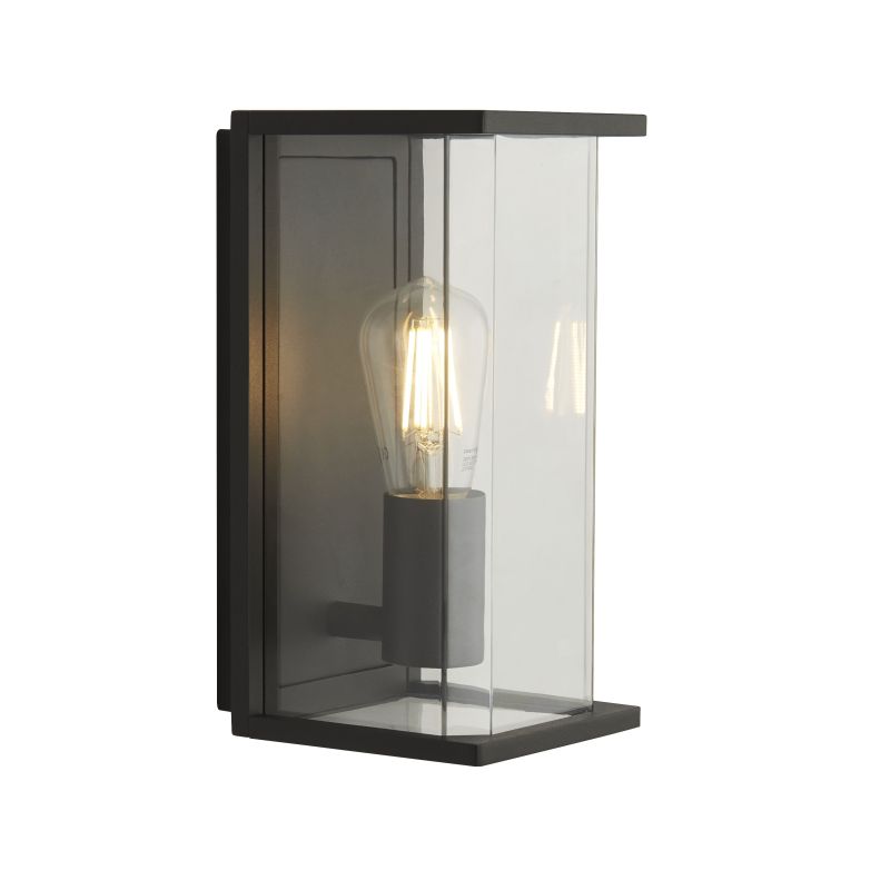 Searchlight-8208GY - Bakerloo - Clear & Dark Grey Lantern Wall Lamp