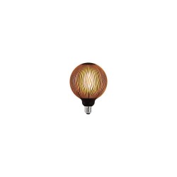 Searchlight - E27 Dimmable Black Pattern Globe Bulb 4W - 120 lm