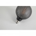 Searchlight - E27 Dimmable Black Pattern Globe Bulb 4W - 120 lm