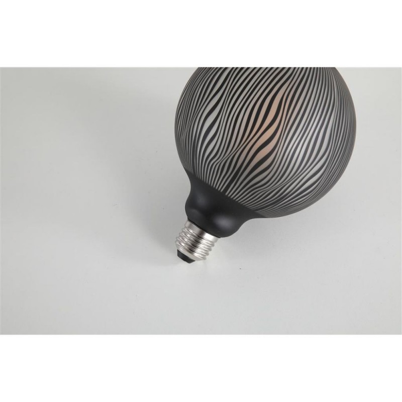 Searchlight-82200BK - Searchlight - E27 Dimmable Black Pattern Globe Bulb 4W - 120 lm