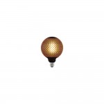 Searchlight - E27 Dimmable Black Pattern Globe Bulb 4W - 100 lm