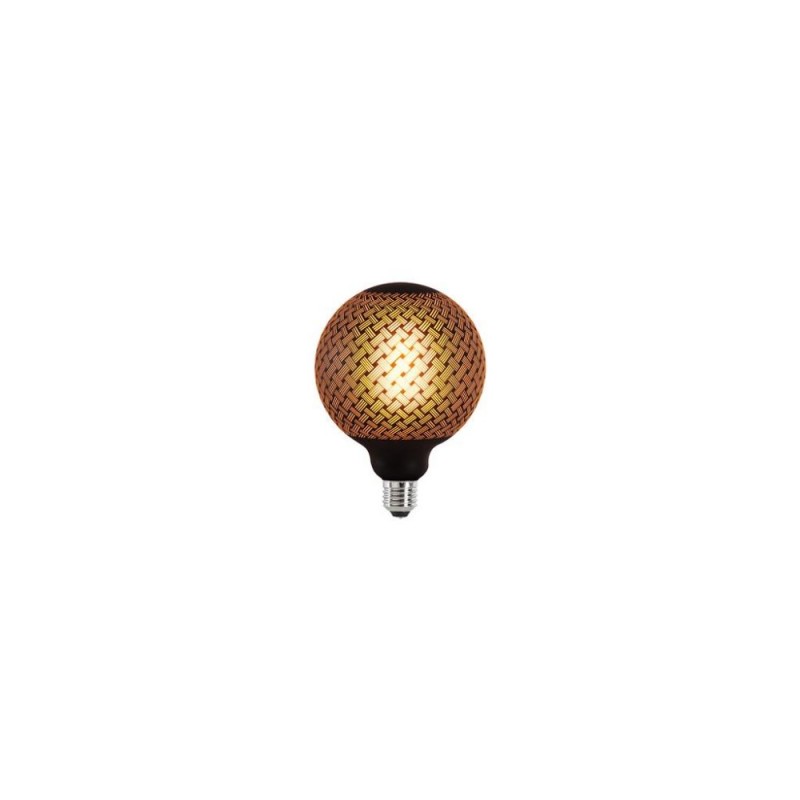 Searchlight-82230BK - Searchlight - E27 Dimmable Black Pattern Globe Bulb 4W - 100 lm