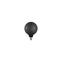Searchlight - E27 Dimmable Black Pattern Globe Bulb 4W - 100 lm