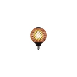 Searchlight - E27 Dimmable Black Pattern Globe Bulb 4W - 180 lm