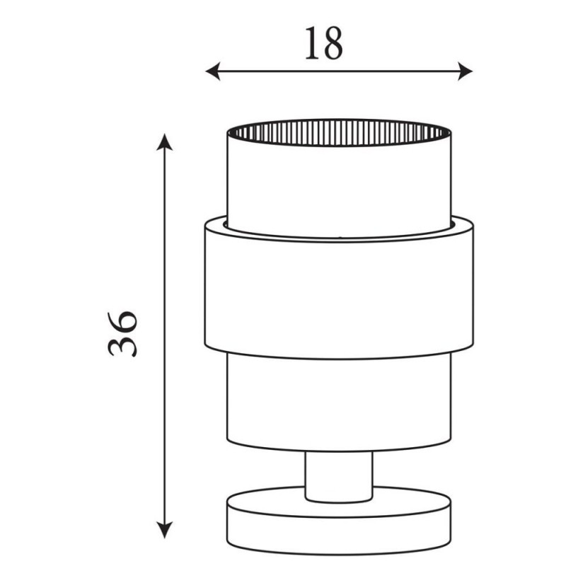 Searchlight-82437-1SA - Royal - Sand Table Lamp with Amber Ribbed Glass