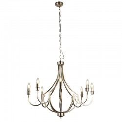 Lodge - Satin Silver 8 Light Centre Fitting Lodge - Satin Silver 8 Light Centre Fitting