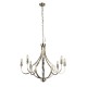 Searchlight-82918-8SS - Lodge - Satin Silver 8 Light Centre Fitting