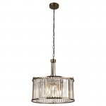 Victoria - Antique Brass 5 Light Pendant with Crystal Victoria - Antique Brass 5 Light Pendant with Crystal
