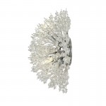 Sunburst - Chrome 3 Light Wall Lamp with Crystal Sunburst - Chrome 3 Light Wall Lamp with Crystal