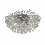 Sunburst - Chrome 4 Light Flush with Crystal Sunburst - Chrome 4 Light Flush with Crystal