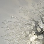 Sunburst - Chrome 4 Light Flush with Crystal Sunburst - Chrome 4 Light Flush with Crystal
