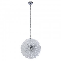 Sunburst - Chrome 7 Light Pendant with Crystal Sunburst - Chrome 7 Light Pendant with Crystal