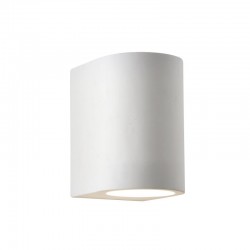 Plaster - Gypsum White Cylinder Wall Lamp