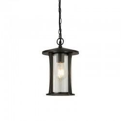 Pagoda - Outdoor Clear Glass & Black Lantern Pendant Pagoda - Outdoor Clear Glass & Black Lantern Pendant