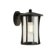 Searchlight-8477BK - Pagoda - Black Lantern Wall Lamp with Clear Glass IP44