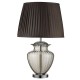 Searchlight-8531AM - Elina - Amber Glass & Chrome Table Lamp with Mink Shade