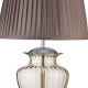 Searchlight-8531AM - Elina - Amber Glass & Chrome Table Lamp with Mink Shade