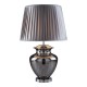 Searchlight-8531SM - Elina - Smoked Glass & Chrome Table Lamp with Pewter Shade