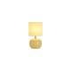 Searchlight-85474YL - Fete - Yellow Glass Table Lamp with Yellow Linen Shade