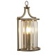 Searchlight-8571AB - Victoria - Antique Brass Wall Lamp with Crystal