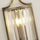 Searchlight-8571AB - Victoria - Antique Brass Wall Lamp with Crystal