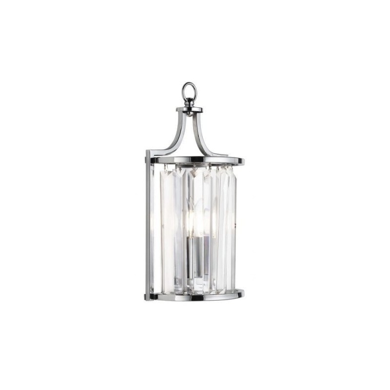Searchlight-8571CC - Victoria - Crystal & Polished Chrome Wall Lamp