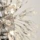 Searchlight-86012-4CC - Peacock - Polished Chrome 4 Light Wall Lamp with Crystal