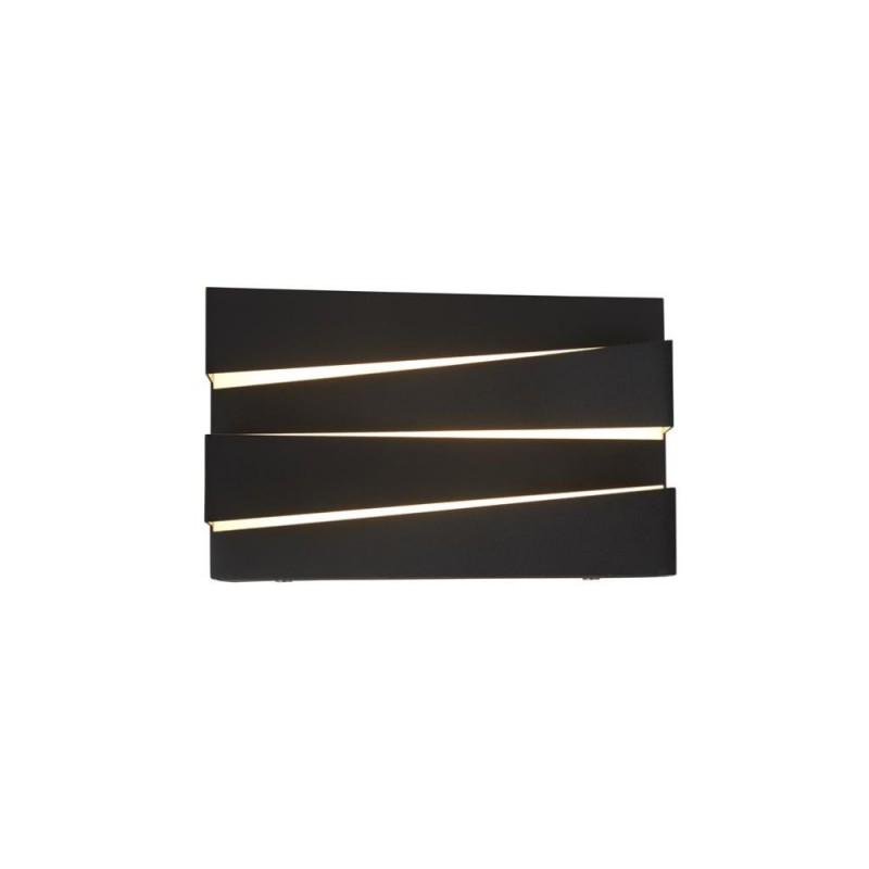 Searchlight-86410BK - Section - Sand Black LED Wall Lamp