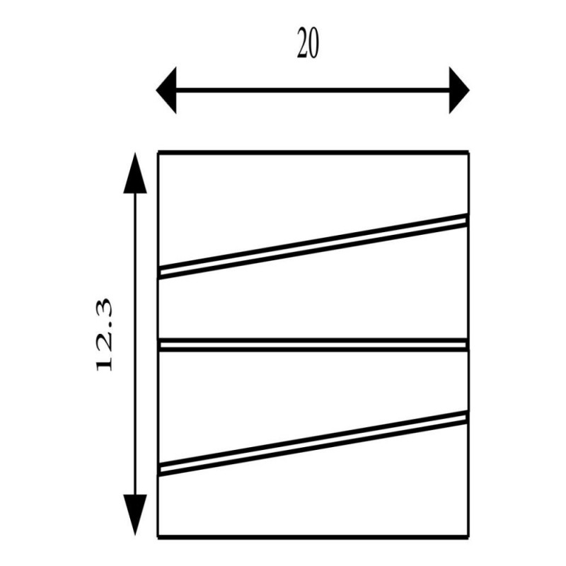Searchlight-86410BK - Section - Sand Black LED Wall Lamp