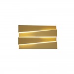 Section - Satin Brass LED Wall Lamp