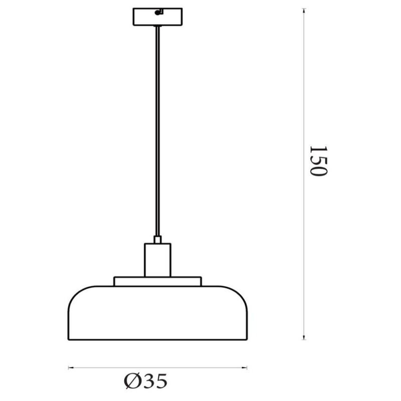 Searchlight-87180BK - Scotland - Black Pendant