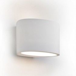 Plaster - Gypsum White Oval Wall Lamp Plaster - Gypsum White Oval Wall Lamp