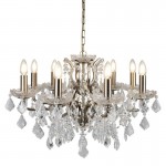 Paris - Crystal & Antique Brass 8 Light Chandelier Paris - Crystal & Antique Brass 8 Light Chandelier