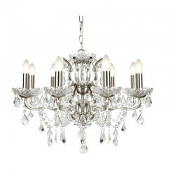 Paris - Crystal & Satin Silver 8 Light Chandelier Paris - Crystal & Satin Silver 8 Light Chandelier