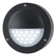 Searchlight-8744BK - Bangor - LED Black & White Eyelid Bulkhead