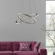 Searchlight-8757-168CC - Clover - Chrome 2 Light LED Pendant with Crystal